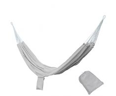 Liuhoulin Outdoor-Hängematte, Doppel-Fallschirmtuch, Ultraleicht, atmungsaktiv, einfach zu tragen, 200 x 140 cm, grau