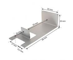 BBQ-Toro Edelstahl Grillrost Erhöhung Set (4 Stück) für Pizzaring Ø 57 cm, ideal für ASIN: B01N0J2Q69 Aber auch viele weitere Grills