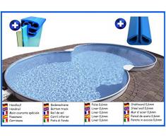 Stahlwandbecken 8-form 3,20m x 5,25m x 1,20m Folie 0,6mm ohne Filter Pool Pools Achtformbecken Achtformpool