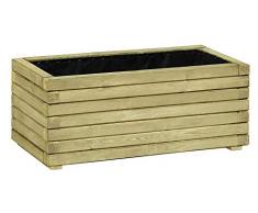 Gartenpirat Pflanzkasten Blumenkasten aus Holz rechteckig 80 x 40 x 33 cm
