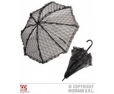 Sonnenschirm aus schwarzer Spitze 83 cm