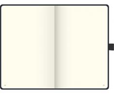 Brunnen 105522605 Notizbuch Kompagnon Klassik (Hardcover, 12,5 x 19,5 cm, unliniert, 192 Seiten) 1 Stück, schwarz