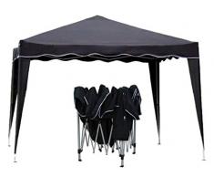 Kronenburg Faltpavillon WASSERDICHT Dachmaß 3 x 3 m UV Schutz 50+ Pavillon in Schwarz