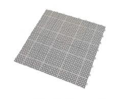 11x Terrassenfliesen Balkonfliesen Bodenfliesen Kunststofffliesen, 30 x 30 cm, 1m², hellgrau, leicht verlegbar, wetterfest, 19,95€/m²