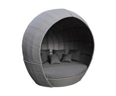Strandkorbwerk Liegeinsel San Remo Ashe Lounge Gartenlounge Gartenmöbel Sunlounger Sonneninsel