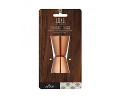 Kitchen Craft Doppel-Barmaß Bar Craft-Luxe Lounge 25/50ml in Kupfer, Mischung aus Mehreren Materialien, Braun, 12 x 17 x 22 cm