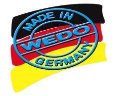 Wedo 2755001 Fußstütze Relax Steel, Stahlblech Trittplatte, höhenverstellbar in 5 Stufen, rutschfest, Gummifüße, GS geprüft, schwarz