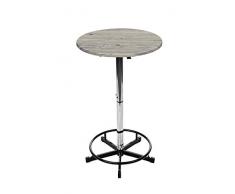 PrakTisch Stehtisch Bistrotisch Gartentisch Edelstahl rund höhenverstellbar Urban Spruce ⌀70cm