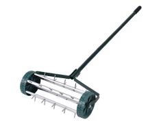GOPLUS Rollender Rasenlüfter, Gerätekopf, Rasenrolle, Rasenbelüfter mit 43 cm Arbeitsbreite, ideales Gartenzubehör zum Fräsen, grün 126 x 45 x 21 cm