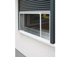 Schellenberg 50810 Insektenschutz Schiebe-Fenster Insectstop Slide für Fenster mit Rollläden, maximal 142 x 50 cm