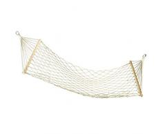 Dongbin Stabhängematte Schmal Tragbare Atmungsaktive Camping-Netzhängematte Holzstab-Unterstützung Verhindert Überschlag Mit Aufbewahrungstasche Für Terrasse Am Meer Im,Beige