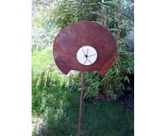 Gartenstecker Beetstecker Glaskugel Edelrost Gartendeko Metall Deko Eisen Rost