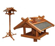 Vogelhaus mit Ständer Kupferdach Futtersilo 155cm