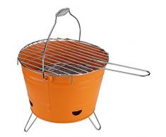#0618 Grilleimer mit klappbaren Füßen Ø27cm • Camping Grill BBQ Campinggrill Eimergrill Grillkübel Partygrill Mini