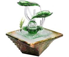Bürodekoration Indoor Elektronik Springbrunnen Tischbrunnen Kreative Innen Simulation Resin Rockery Wasserfall Statue Feng Shui-Wasser-Brunnen-Hausgarten-Crafts Wohnaccessoires Landschaft Wasserbrunne