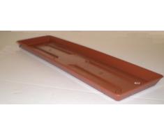 Untersetzer für Balkonkasten Blumenkasten Pflanzkasten aus Kunststoff 100 cm Farbe terrakotta