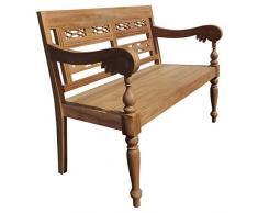 Beho Natürlich gut in Holz Gartenbank Java 120 cm Teakholz Selected Kernholz unbehandelt zusammengebaut
