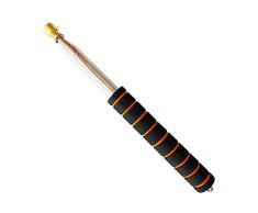 Baoblaze Skalierbar Flaggenstock Flagge Mast Hand Fahnenmast aus Metall mit Schwamm Griff - Orange, 3,0m L