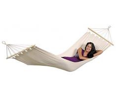 AMAZONAS Hängematte wetterfest UV-beständig Tobago 200cm x 80cm bis 120kg in Weiß