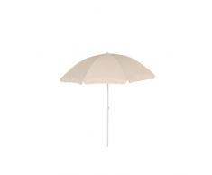 greemotion Sonnenschirm 2m mit UV-Schutz - Balkonschirm in Beige-Weiß - Gartenschirm knickbar - Terrassenschirm rund - Outdoor-Schirm für Balkon, Terrasse & Garten