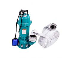 Tauchpumpe 1500W IBO 1,5 kW mit Zerkleinerer + 2 Storz C + 20m Schlauch - Pumpe, Wasserpumpe, SCHMUTZWASSERPUMPE, SCHNEIDWERK, FÄKALIENPUMPE mit Bauschlauch