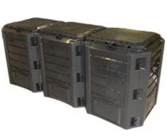 Garten Komposter 1200L Schwarz Modul Thermokomposter Kompostbehälter Kunststoff