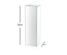 freeroom24 Blumensäule, Säule, Dekosäule Till aus Spiegel, 20 x 20 x 70cm