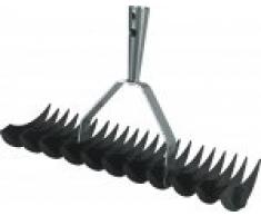 Triuso Rasen doppelseitig Rechen Belüfter Garten Rasenlüfter