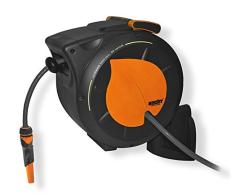 Hecht 08666 Wand-Schlauchtrommel Schlauchhalter mit Aufrollfunktion