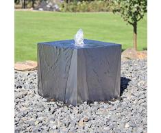 CLGarden Edelstahl Würfelbrunnen EWB35 Springbrunnen Design Set Würfel Gartenbrunnen Wasserspiel