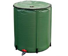 COSTWAY 200L Regentonne faltbar, Regenwassertank PVC, Regenfass Wassertank Regenwasserfass