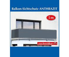 Wenko Balkon Sichtschutz Anthrazit Uni