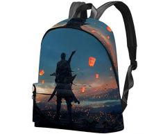 Himmelslaterne Bag Teens Student Bookbag Leichte Umhängetaschen Reiserucksack Tägliche Rucksäcke