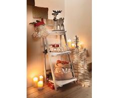 KLAPPREGAL Shabby HOLZREGAL HOLZ BLUMENREGAL HOLZTREPPE BLUMENTREPPE PFLANZTREPPE DEKO HOLZ LEITER
