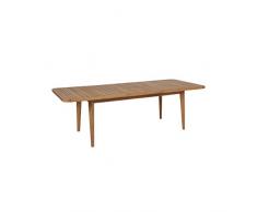 Greemotion Ausziehtisch FÖHR aus Massivholz-Gartentisch rechteckig zum Ausziehen-Esstisch braun für Garten, Terrasse & Balkon-Holz Tisch Akazie massiv, 18,6 x 10,3 x 1,7 cm