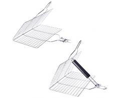 Grill Grillkorb Holzgriff Verstellbare Klapp Fischkorb Steak Fisch Mais Gemüse BBQ Grill Net Rack BBQ Zubehör
