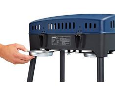 Enders Camping 2090 Gasgrill Explorer, Grillen, Kochen, Backen, 2 Brenner, Gasgrill klein, Balkon/- Picknick/- Camping-Grill, Grill-Thermometer, Aluguss-Grillwanne