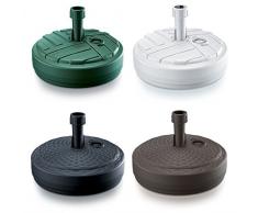 Sonnenschirmständer Schirmständer Ständer Schirmhalter Rund Rattanoptik oder Board Design 10 L 4 Farben wählbar von rg-vertrieb (Rato Rund Anthrazit)