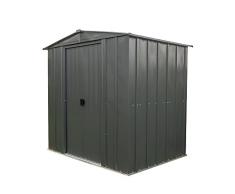 Spacemaker Metallgerätehaus, Metallgerätehaus, Gartenhaus aus Metall 6x5 grau, 194x151 cm