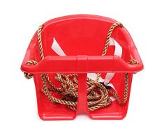 YzDnF Hängeseilschaukel Kinderhängestuhl Sitzhängeschaukel tragbares verstellbares Außen Camping (Color : Red, Size : 28 x 17 x 26cm)