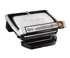 Tefal OptiGrill+ GC712D Kontaktgrill, 2.000 Watt, aut. Anzeige d. 6 voreingestellte Grillprogramme, 30 cm x 20 cm + verstellbarer manueller Modus besonders für Gemüse geeignet