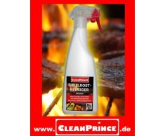 CleanPrince Grillrost Reiniger extrem 500 ml Grillreiniger Reinigungsmittel Grill Grillrost Kamin Grillofen Grillplatte Grillherd Rost Grillrostreiniger Grillrostreinigungsmittel Grillrost Fett Krusten Entferner Entfetter lebensmittelsicher