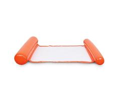 Chomile Faltbar Wasser Hängematte Single People Aufblasbar Rückenlehne Strand Liegestuhl Schwimmbad Bett - Orange