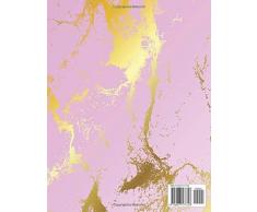 Lillie: Personalized Name Sketchbook.Monogram Initial Letter L Journal. Lillie Cute Sketchbook on Pink Marble Cover , Blank Paper 8.5 x 11 ,Great For ... Sketching, Crayon Coloring and colored pencil