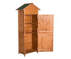 HOMCOM Outsunny Holz Gerätehaus Geräteschrank Gartenschrank Gartenhaus Geräteschuppen NEU