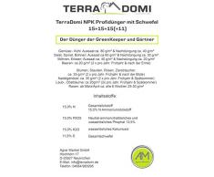 NPK 15-15-15-2 Volldünger 25kg mit Langzeitwirkung und Schwefel - Universaldünger für alle Böden - Grunddünger für alle Blühpflanzen - Versorgt auch Ihr Gemüse mit wichtigen Nährstoffen