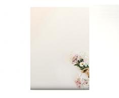 Blumen Pastell Frühling Motivpapier Set mit Umschlag Frühlingsstrauß 20 Blatt A4 und 20 passende Kuverts