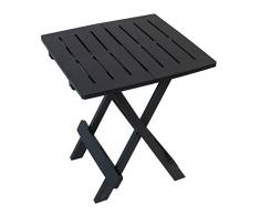 Multistore 2002 Klapptisch Adige 45x43,5cm Höhe 50cm Kunststoff Anthrazitgrau Balkontisch Gartentisch Beistelltisch Campingtisch