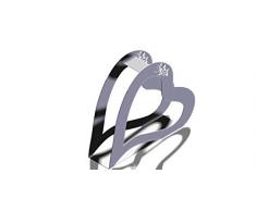 Holzsammler /-korb (Herz) Kaminholzregal Feuerholzständer aus Edelstahl als nützliche Deko für Grill, Kamin und Feuerstelle
