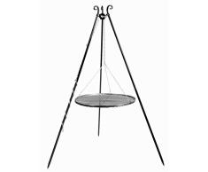 KORONO 5900105400048 Schwenkgrill am Dreibein 180 cm – Grillrost, Rohstal, 102 x 80 x 11 cm